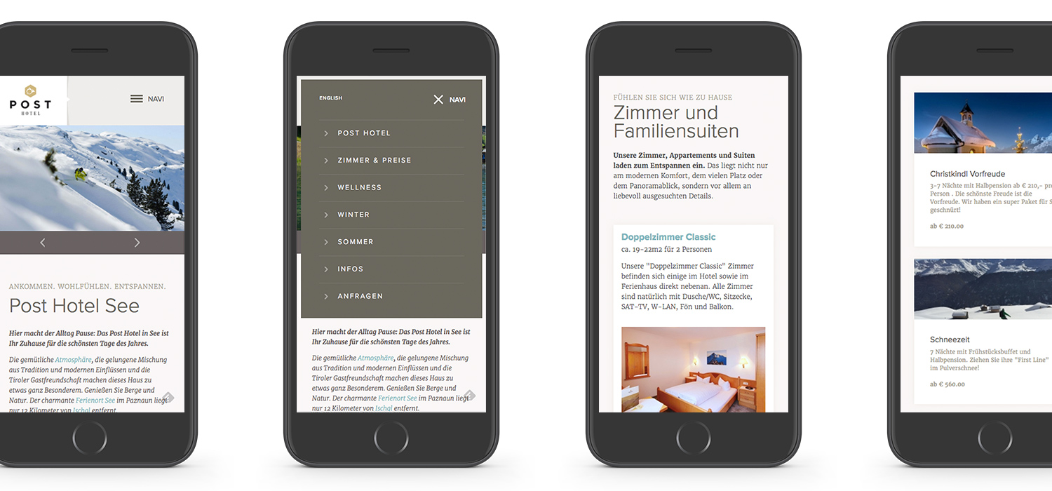 Responsive Design / Hotel-Website / Zmart Werbeagentur Responsive Design / Hotel-Website / Zmart Werbeagentur