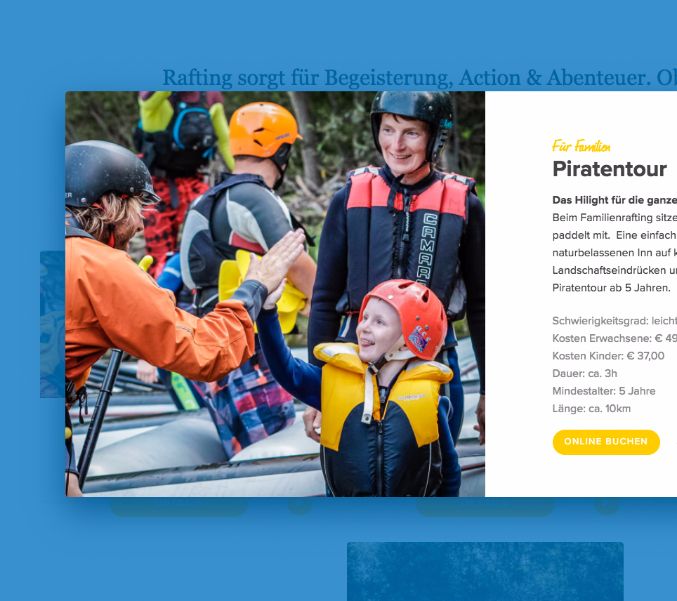 Website H2O Adventure - von Zmart Büro Tirol Austria Website H2O Adventure - von Zmart Büro Tirol Austria