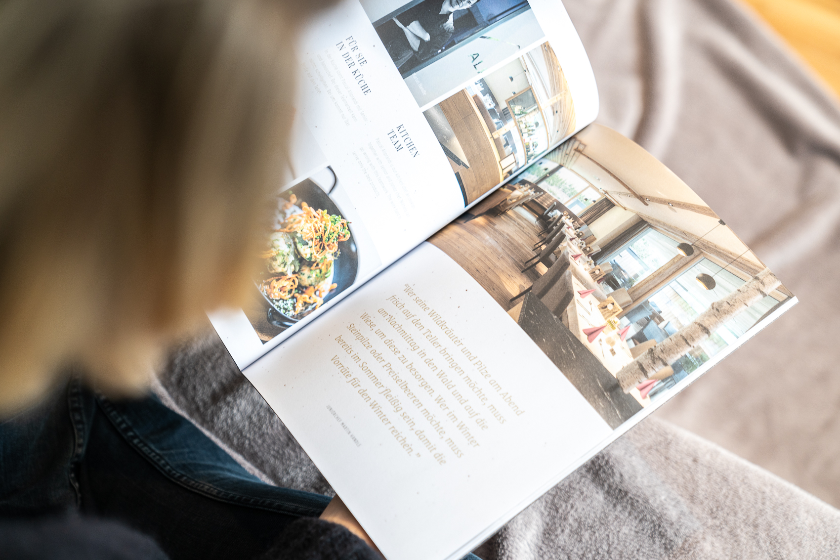 Printdesign Broschüre Hotel Post See